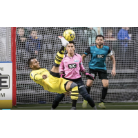 Ian Bennett of the Milwaukee Wave concentrates on a bicycle kick