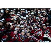 Vancouver Giants celebrate the 2007 Memorial Cup Championship