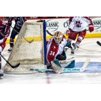Allen Americans goaltender Zachary Sawchenko vs. the Tulsa Oilers